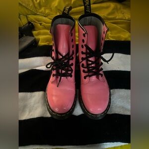 Pink salmon color boots